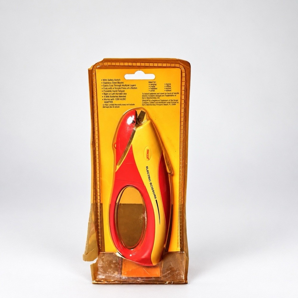 Singer Quick Cut Electric Fabric Scissors Battery Powered Craft NOS 01687